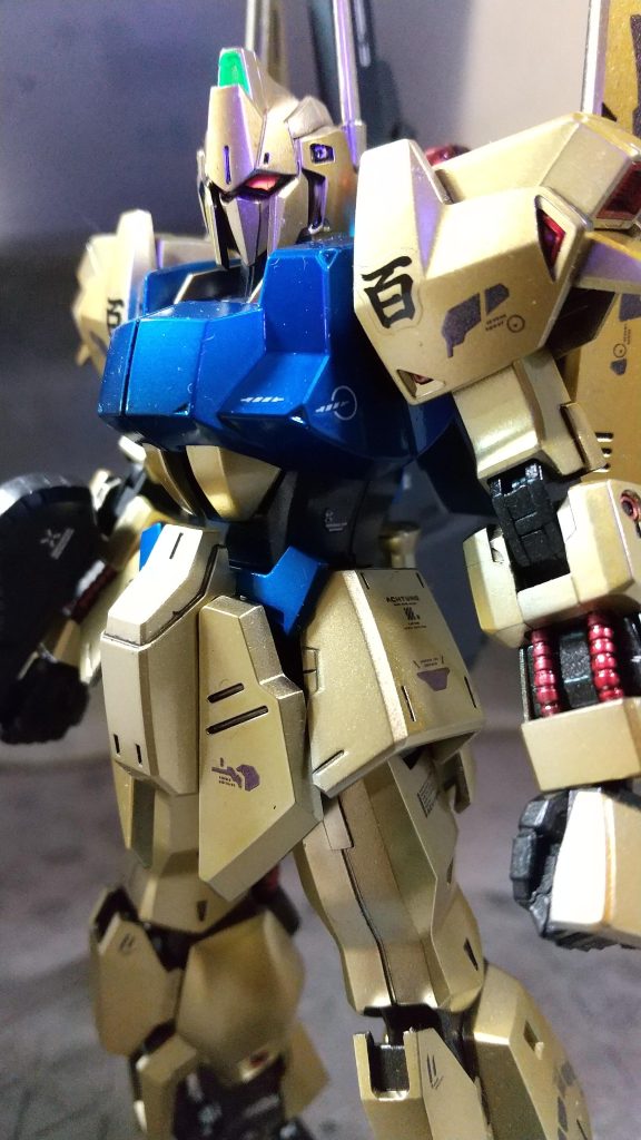 hg百式　全塗装–3枚目/制作者：ガンメタル