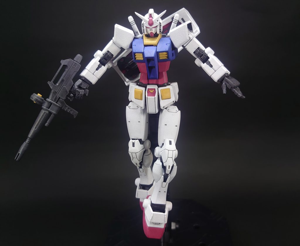 足の付け根を下に引き出せるので降臨ポーズもできます👍大満足のキットですね🤤