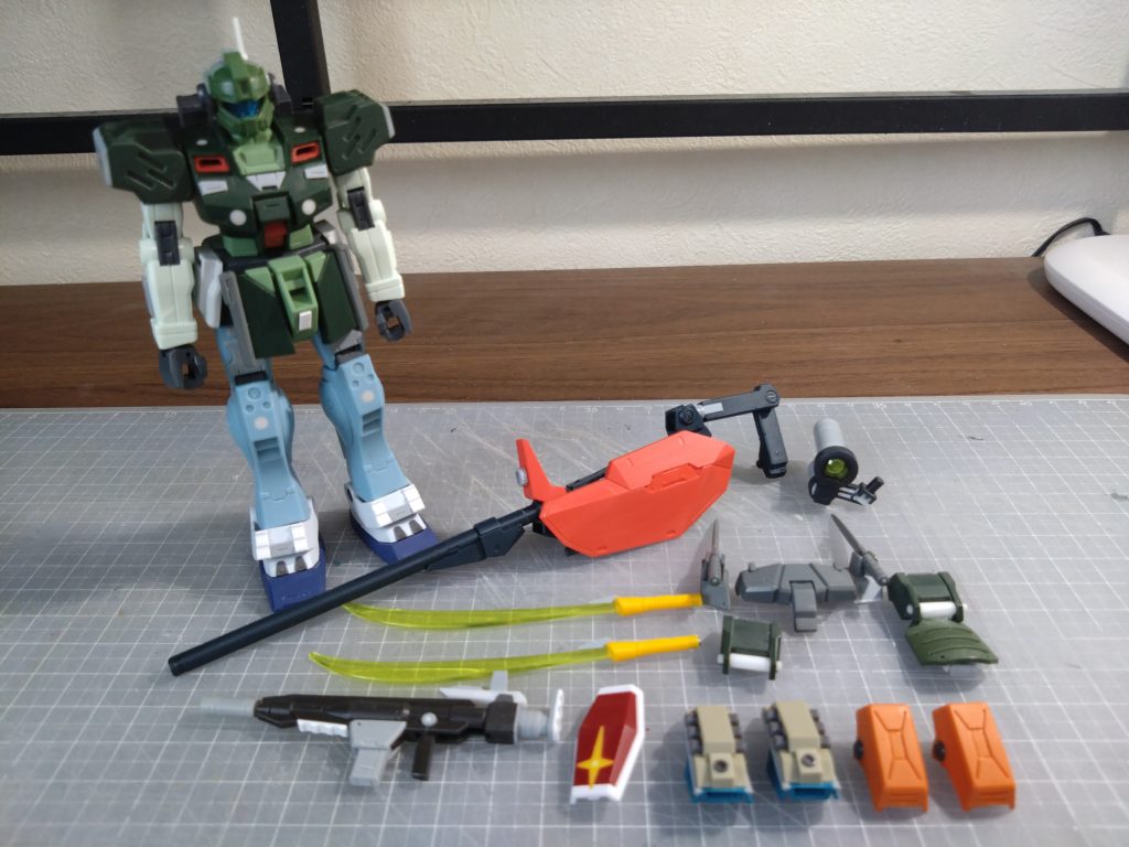 塗装前のスタティックディスプレイ