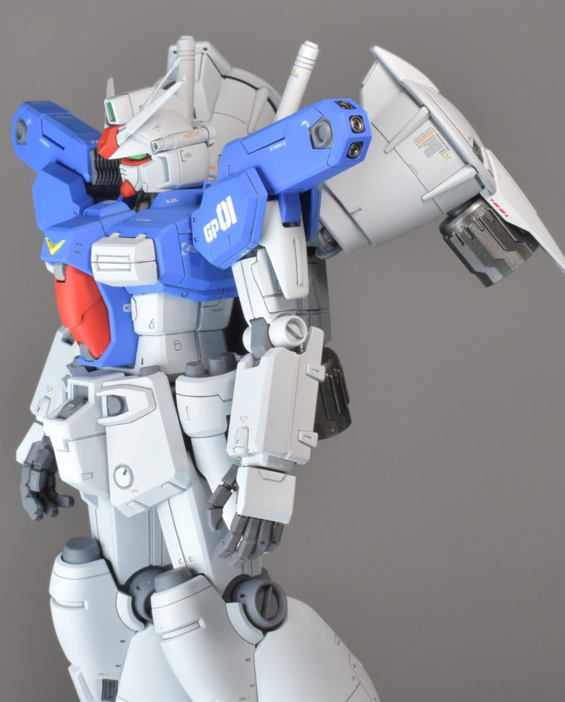 肩横の小ノズルとメインのブースターノズル、ハンドパーツは3Dプリンターで新規制作しました。