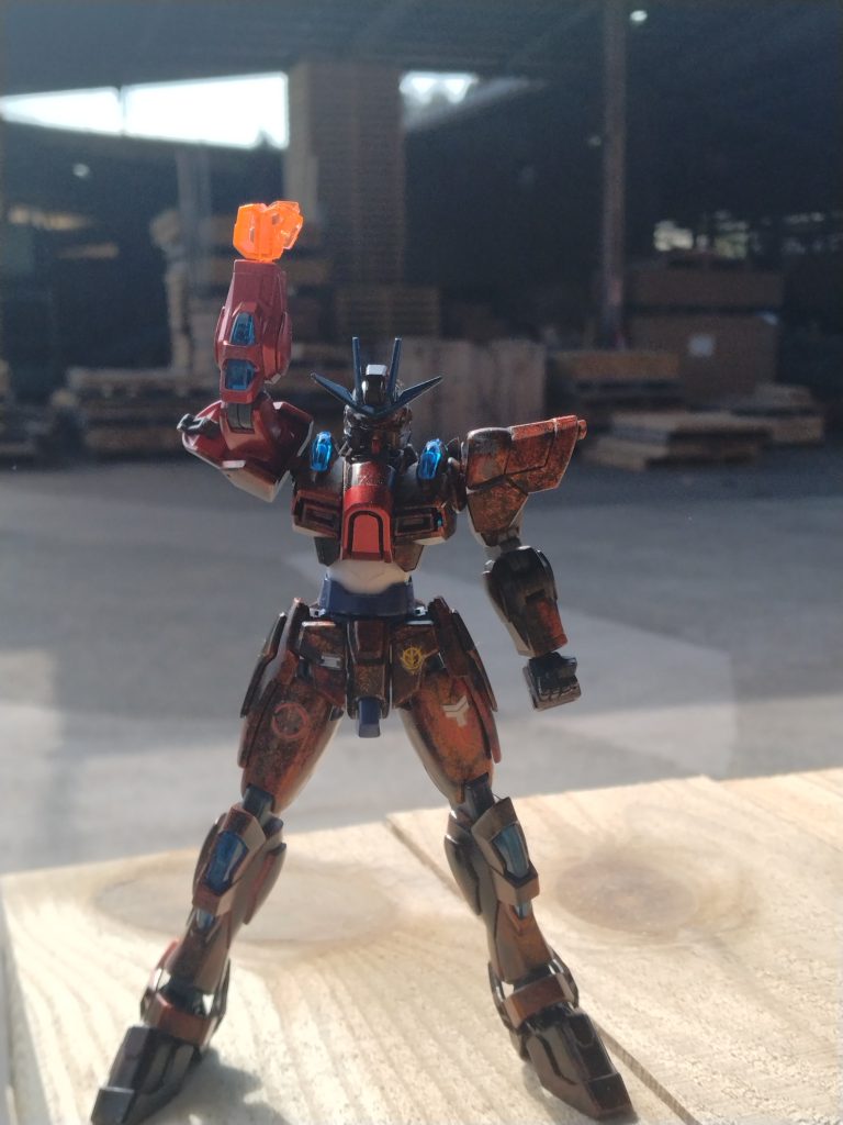 ビルドバーニングガンダムを天然石塗装して機体の性能を格段に上げた。飛鳥自身も次元覇王流を使い戦う。