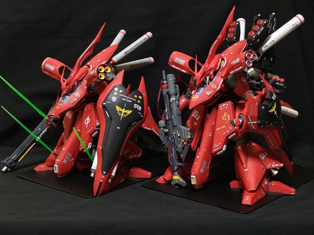 ファンネルコンテナを付けての撮影ができないのでさすがに外してます。この子は、ナイチンゲールHWS仕様より前に作成したものです。