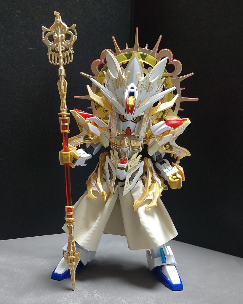 オプション装備である後光輪に更なる追加パーツとして、複数の後光輪を装着出来るようにしています。これにより神々しさが増したと思いませんかね?