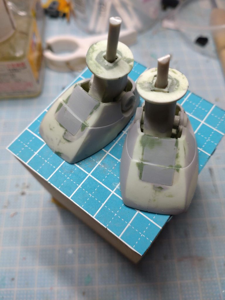 足の甲パーツもオミットします