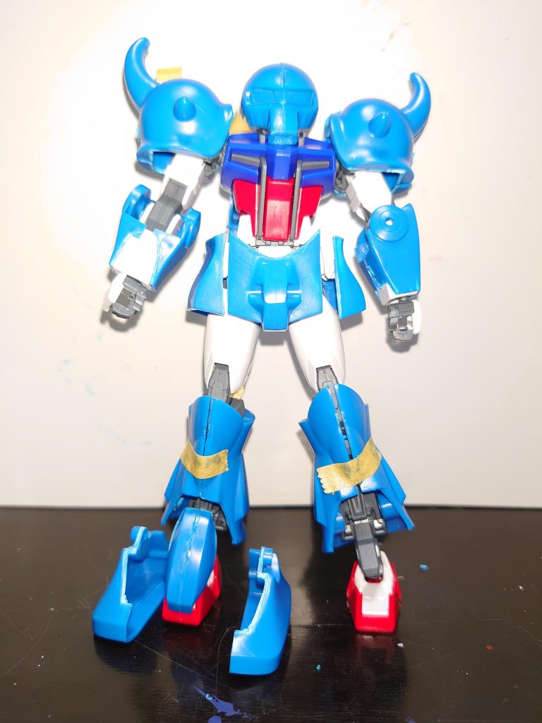 仮でグフをつけた状態太ももと上腕、手はそのまま使用