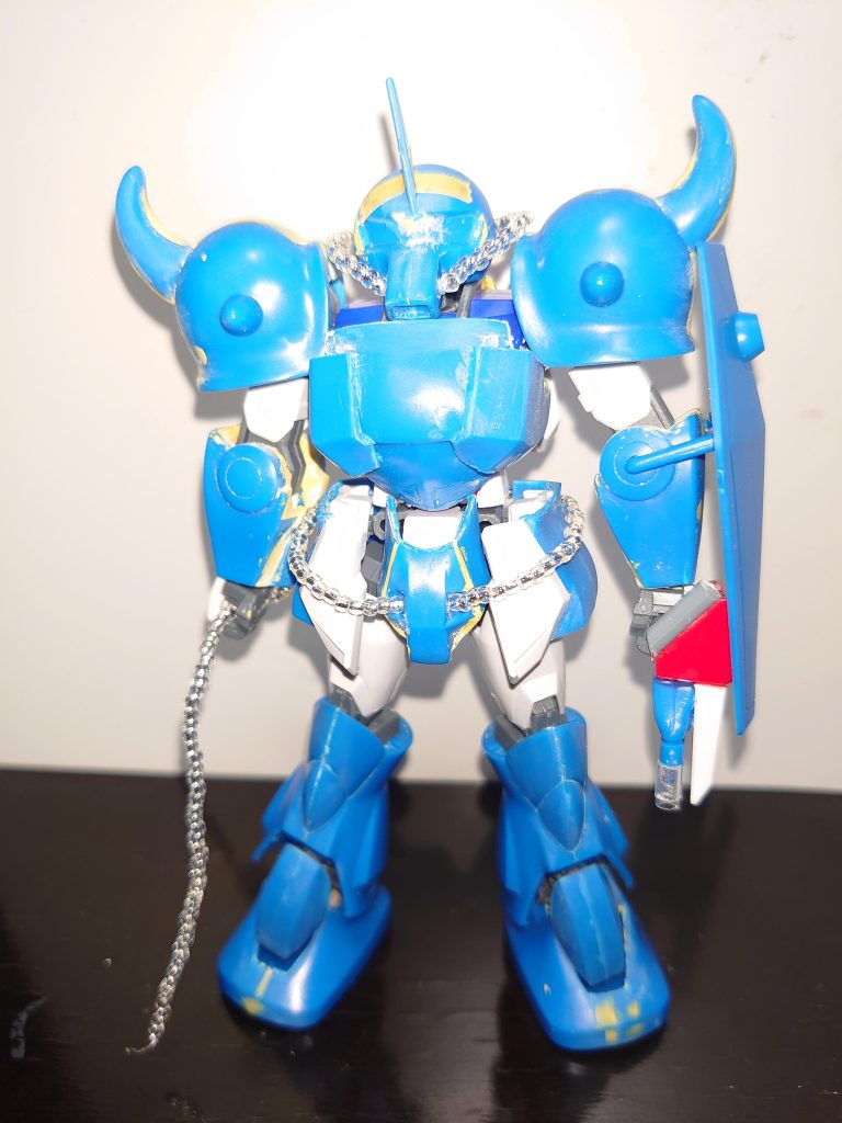 動力パイプはテグスとビーズで作ったのである程度しなやかです