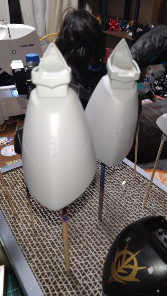 初のパテ埋め✨何回も割れて…頑張りました✨