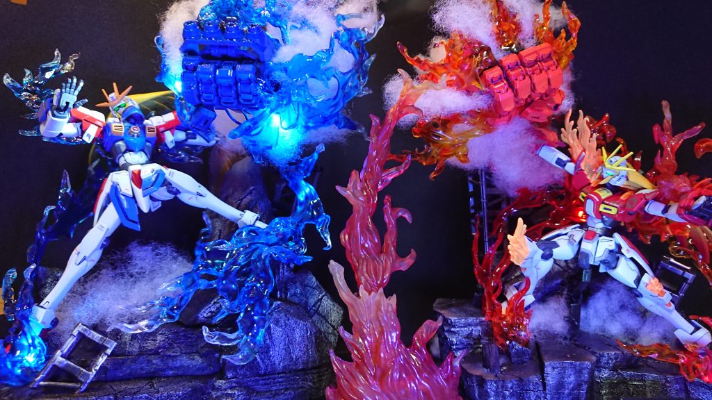 ブラックライト迫力ましましで❕今回こんな感じに対の炎を制作しましたきっと最初はライバルでラスボスで協力し会うんだろうな(°∀°)最強の絆ですねここで、いろいろ意見くださった方々ありがとうございました。いい作品が出来ましたではまた、次回お楽しみに〰️