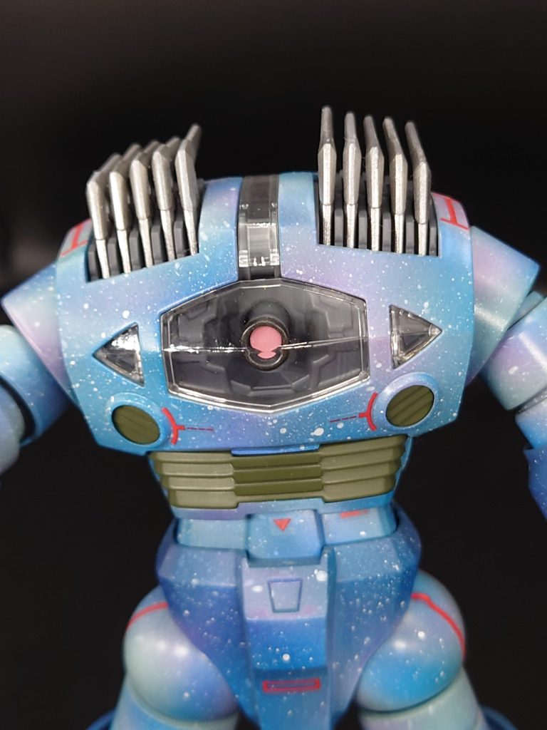 前回、ケンプファーでやった宇宙迷彩気に入ったので再チャレンジ!星屑スパッタリングのコツが徐々にわかってきたんだけど、まだまだ修行が足りません(汗)全然宇宙空間っぽくはならないっすね