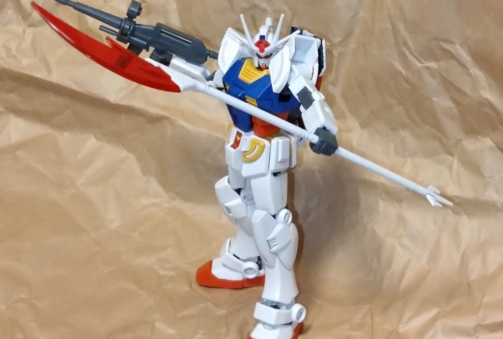 ビームラーナギナタラーガンダム(参型)の分割式ロングランス。収納する場所が無い為、常に手持ち。