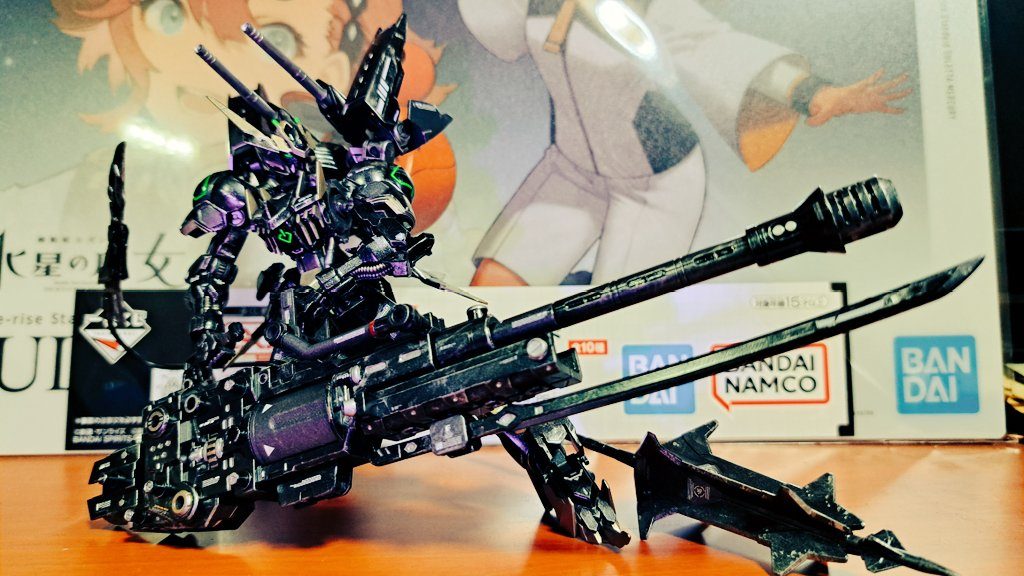 コトブキヤのヘビーウェポンを合わせました。デカい武器はロマン。