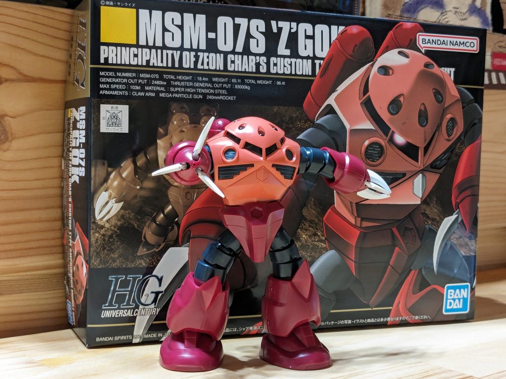 これは一旦、素組みした時の姿です😌これもカッコいいのですが、見る影もなく塗っちゃったなーꉂ🤣𐤔頭を桜色にしたせいでサクラ大戦の光武っぽくなりましたが、そっちも好きですしOKですよね！