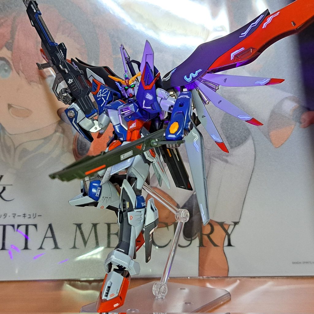 シンは近距離戦が得意ですが、遠距離武器もしっかり積んでいるので一応構えてみました。アグニは成型色よりもかなり暗めのトーンにしています。