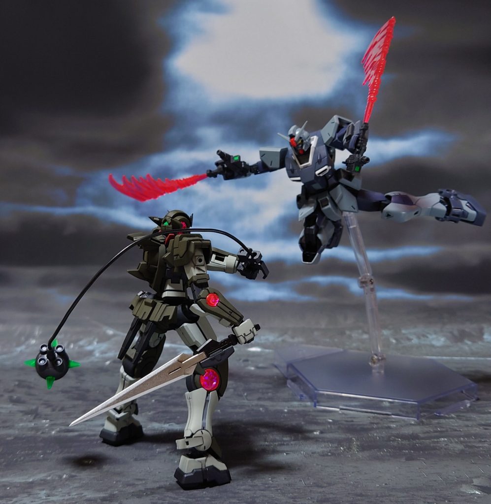 スレイヴ・レイス隊との対決、ガンダムピクシー(フレッド・リーバー機)との死闘。