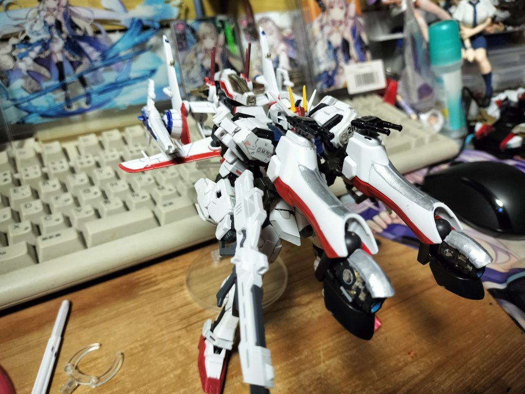 以上です　　エール　ソード　ランチャーのパックも装備したかったけどエールは壊れているので無理です　あと肩がデカすぎでソード　ランチャーも無理ですね