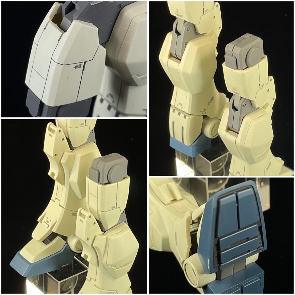 陸戦ガンダム、、？イージー8、、なんだか知らないけど、グフカスのライバル機みたい(^^)ハンドパーツの握り手が付いてて 嬉しい気持ちっす。HGUC、、①ガンダムサイズの角、②ザクサイズの丸、③νガンダムサイズの角、④サザビーサイズの丸、 キットのハンドパーツで 良好なのって どのキットなんやろう、、？僕の記憶やと、②はグフリバイブかな、、RGエピオンのハンドパーツは流石やったけどちょい小さい、、ハンドパーツ目的でのキット購入も、ジャンクパーツも兼ねてなら アリやと思ってきてます (-｡-;ノシ◎制作内容・腰分での延長加工・手の甲は 2パターン作成／選択式・足裏の肉抜きは プラ材で処理・アンテナのシャープ化・バーニアのシャープ化・適所、合わせ目処理