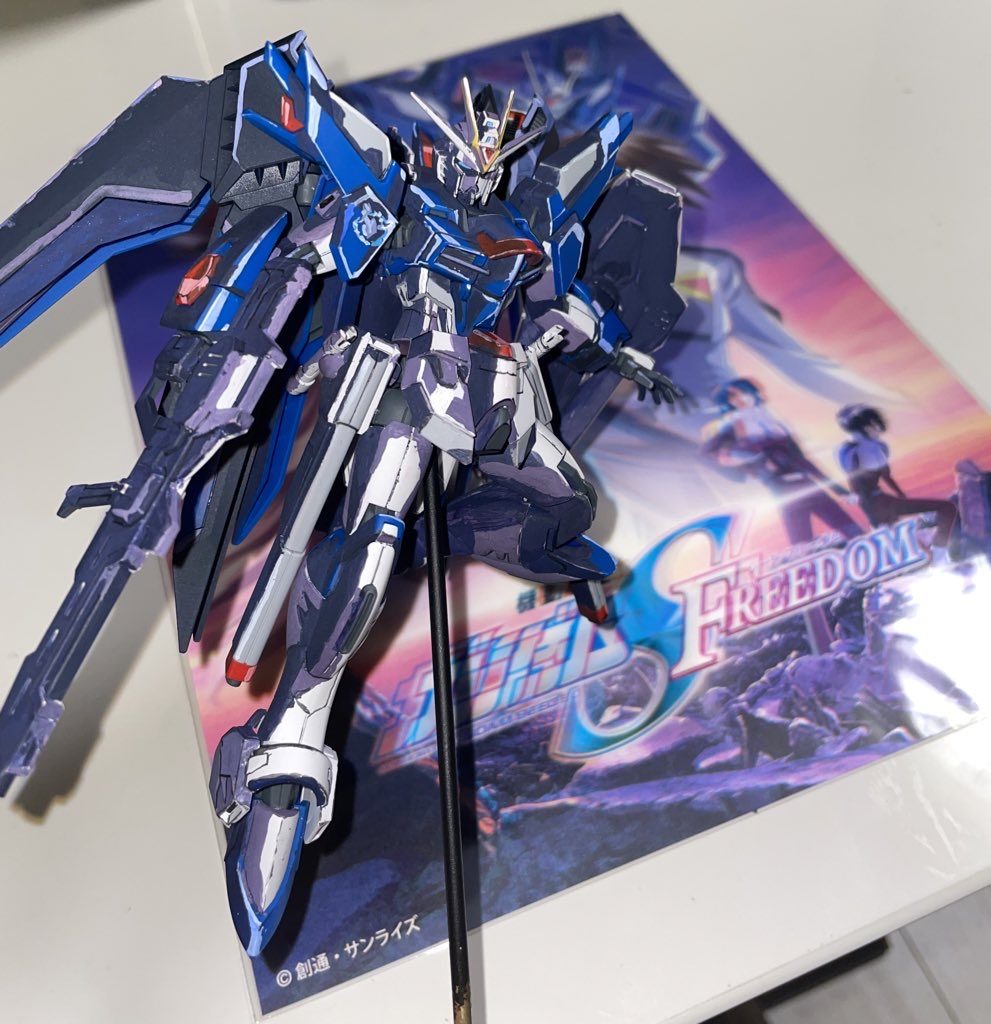 ポスター風 ライジングフリーダム–4枚目/制作者：NbHaruto