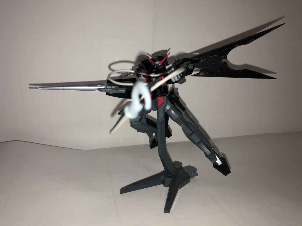 アンカーガンは先端が軽いのでリード線で十分保持可能