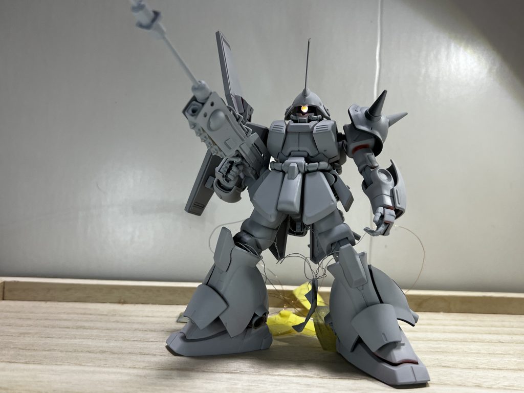 サフ後の点灯試験中。