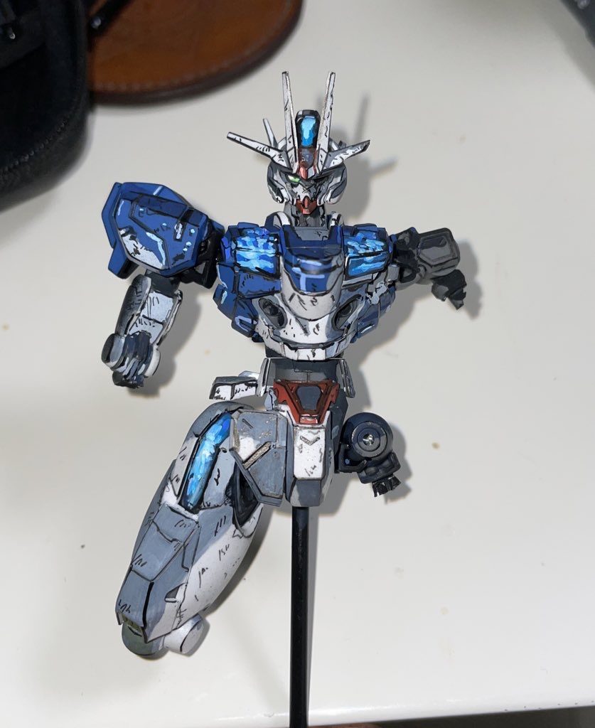 エアリアル改修型の最後（アニメ塗り、背景手書き）–2枚目/制作者：NbHaruto