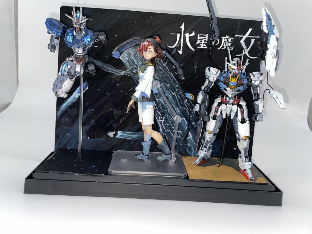 エアリアル改修型の最後（アニメ塗り、背景手書き）–7枚目/制作者：NbHaruto