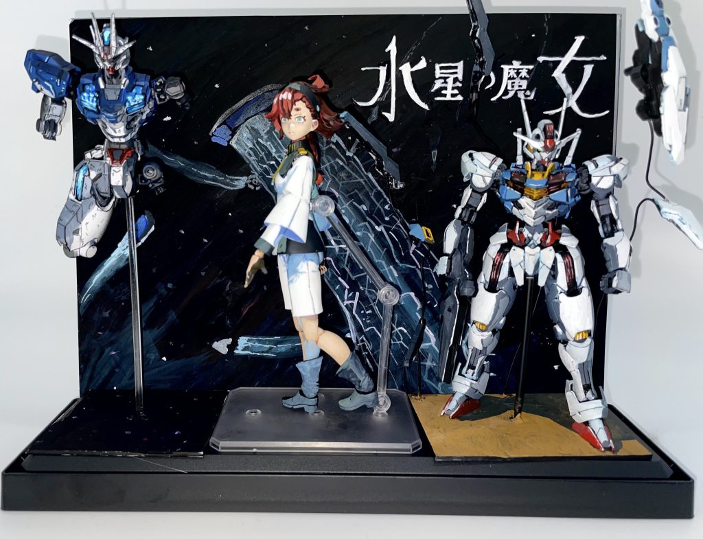 エアリアル改修型の最後（アニメ塗り、背景手書き）–6枚目/制作者：NbHaruto