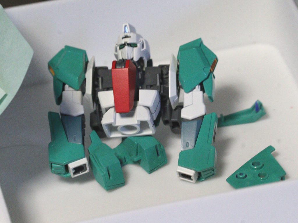 塗装作品 No.21　Zガンダム（エマ・シーン機）ハイパーメガランチャー　HGUC 1/144ゼータガンダム『機動戦士Zガンダム』–4枚目/制作者：茶雪bravely