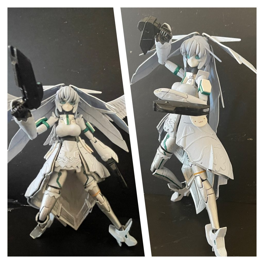 一応、足にはシルバーフォックス風に。