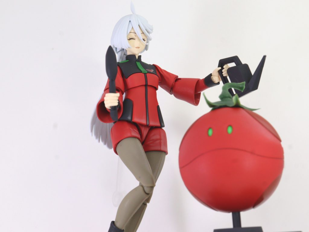 塗装作品 No.20　ハロトマト＆ミオリネ・レンブラン　ハロプラ　Figure-rise Standard『機動戦士ガンダム 水星の魔女』ガンプラ プラモデル–4枚目/制作者：茶雪bravely