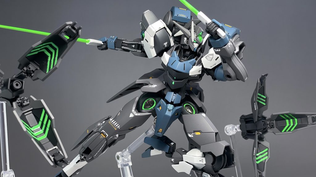 ミカエリスのビームブレイザー内側も塗り分けました!遠近対応できるマルチレンジ機体に!