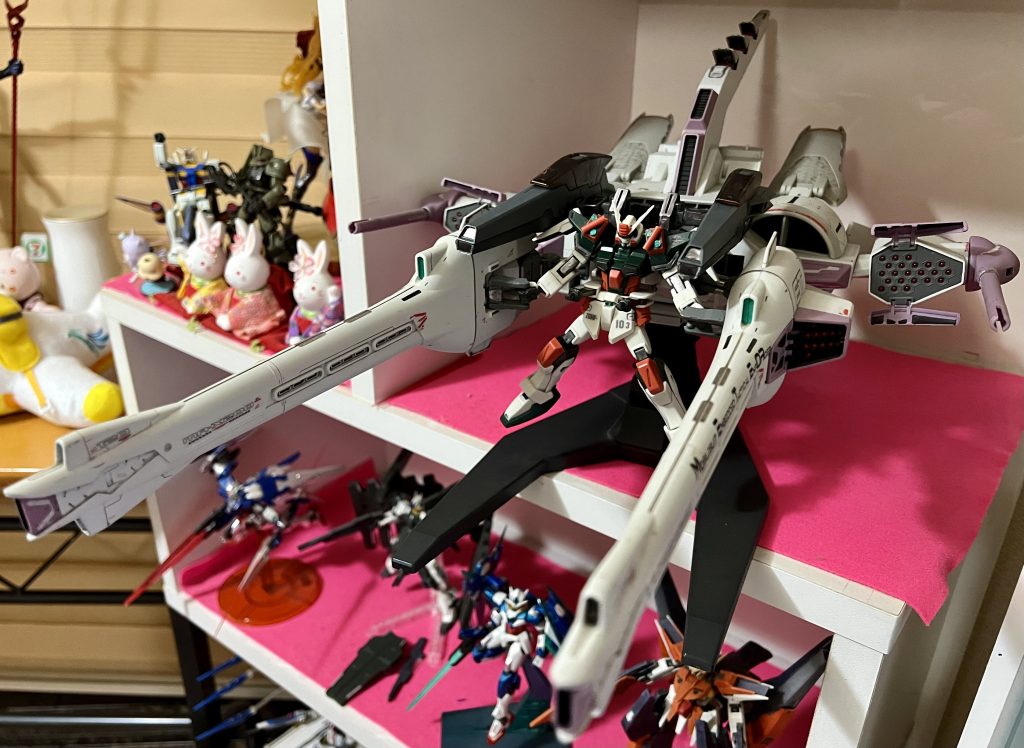 もちろんミーティアも装備。バックパックデカくなっちゃったので外して後ろに乗せてるだけですw