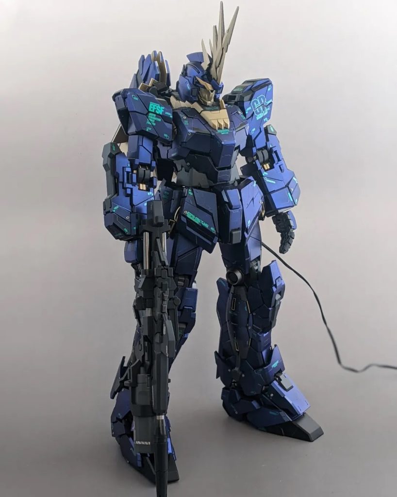 PGユニコーンガンダムバンシィ クリスタルカラー全塗装–3枚目/制作者：kenshira0123