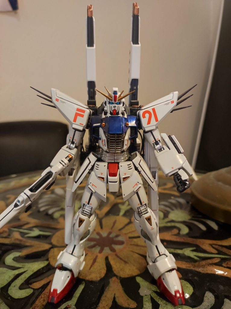 VSBRへの換装は大変でしたが (特に肩関節)、無事に終わりました。F91の開発はストライクパックのような提案が採用されるかもしれませんでした。