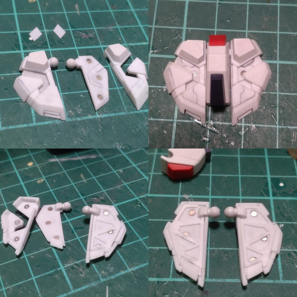 フロントアーマーは真ん中ブロックはキットのままですが他を接続軸以外ほぼスクラッチ