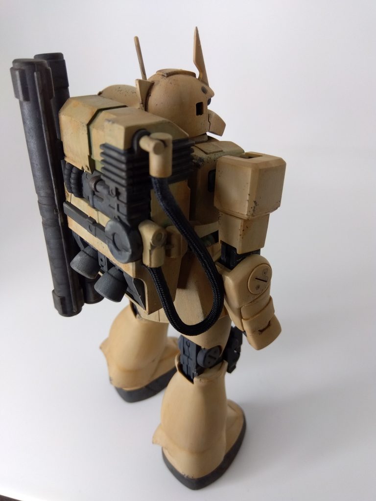 ザクI　スナイパータイプ　アクリジョン筆塗り–3枚目/制作者：Ozの模型兵