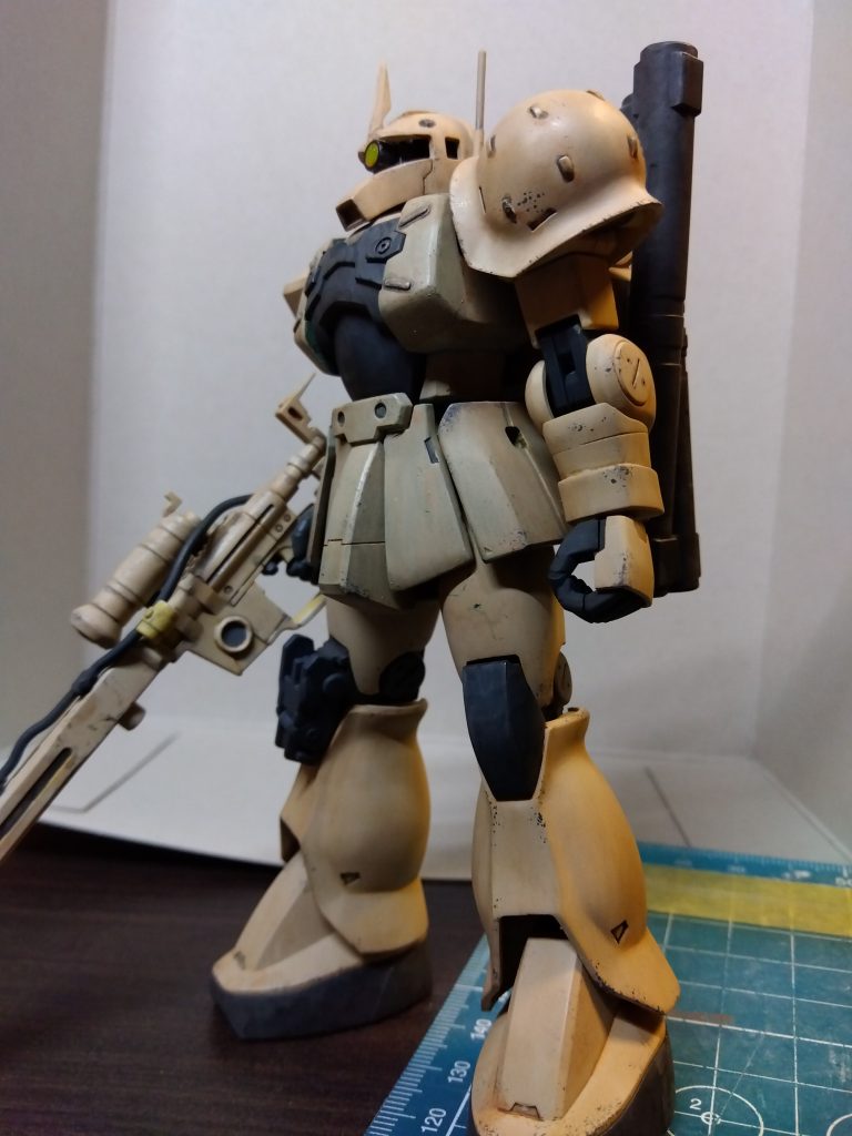 塗装後です！　アクリジョンでの筆塗りは初挑戦！　希釈して塗装したことが良かったのか。。筆塗り感は強くでなかった思います。　少しずつですが筆塗りの感じがつかめてきて楽しいです♪