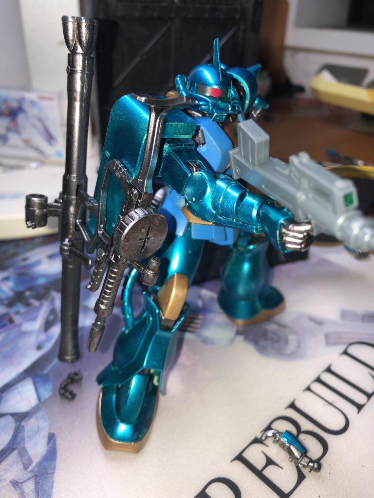 アサルトライフル塗装し忘れたァ！武器のゴチャゴチャ感はとても気に入っております