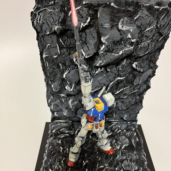 イラスト風ラストシューティングジオラマ