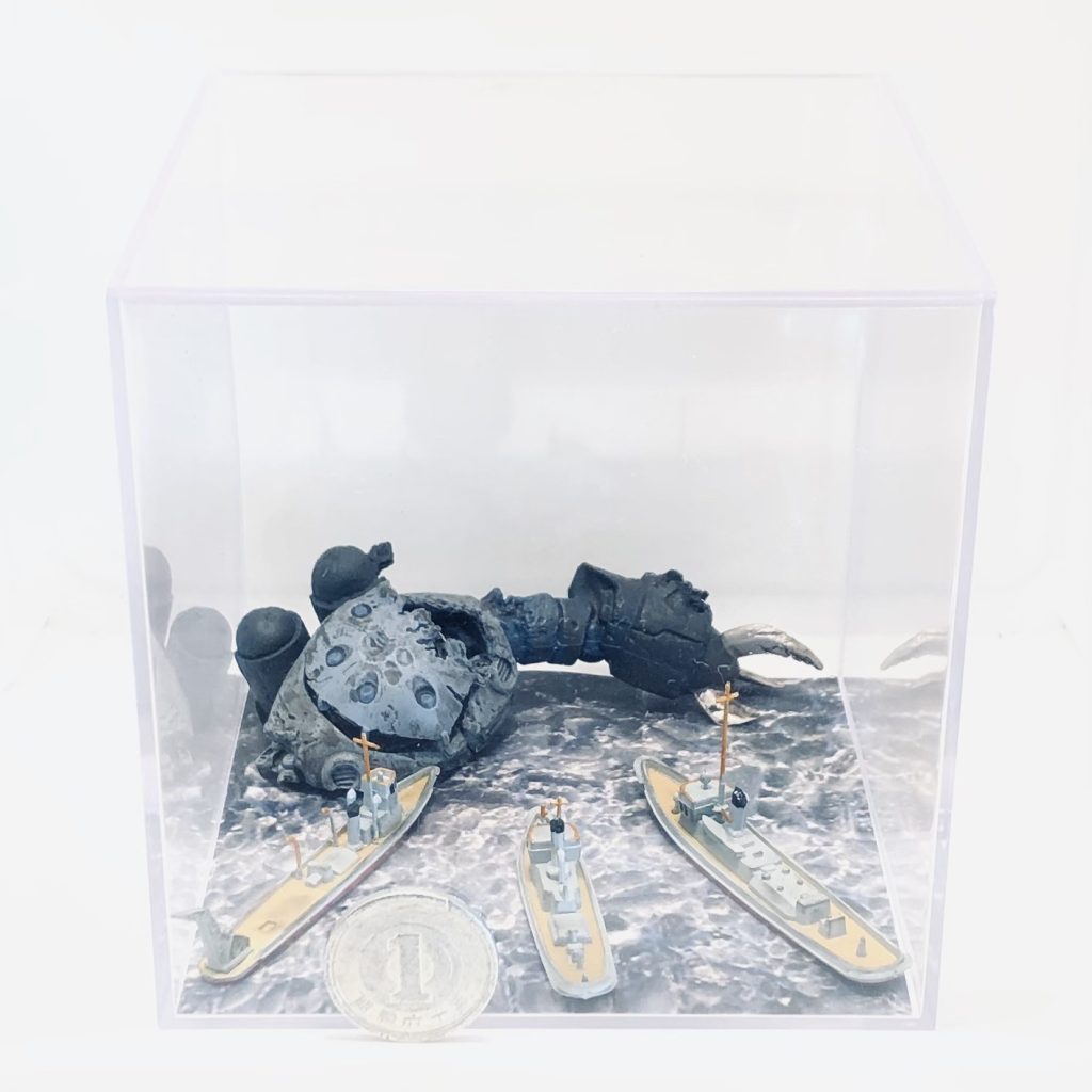 サイズ感のわかるショット