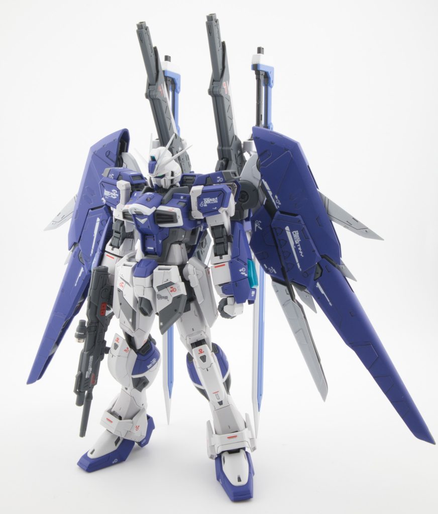 色は過去２作のインパルス同様、青っぽい紫にしました。個人的にRGのインパルスはベストオブインパルスなので特にいじってません。