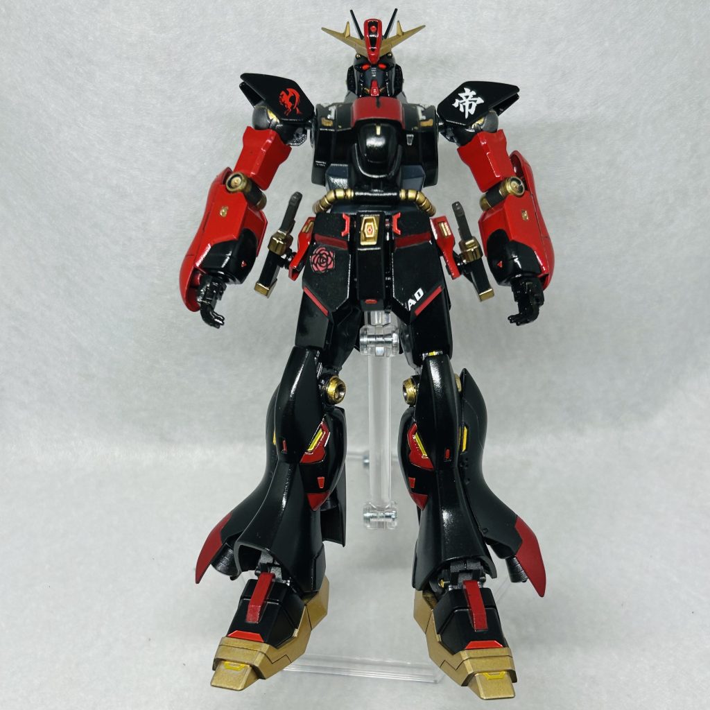 マントオフ肩アーマーはバルバトスの足首から拝借しました。マントをつけるときは折りたたみます。