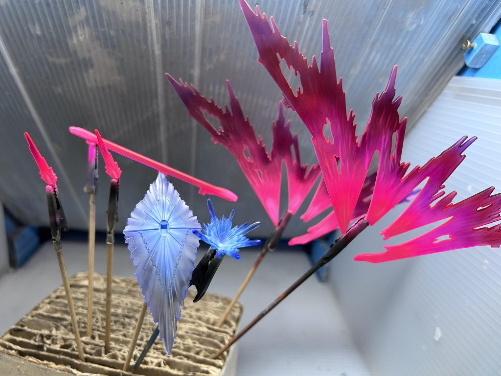 クリアカラーでグラデーション