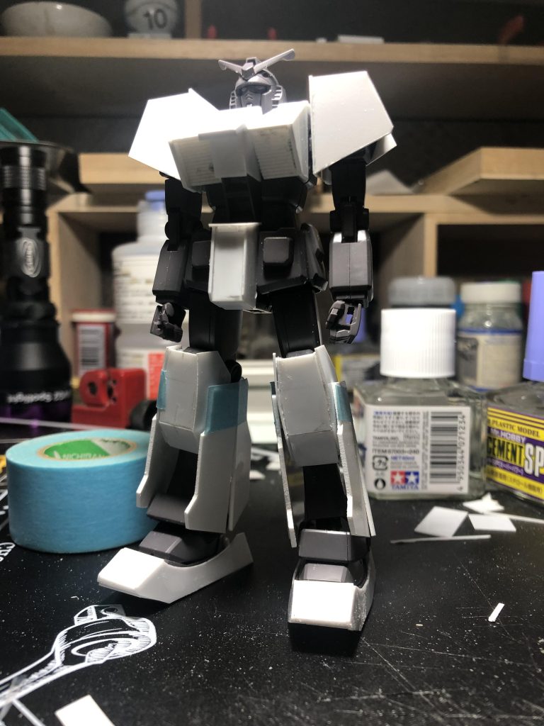 ひたすらプラ板箱組