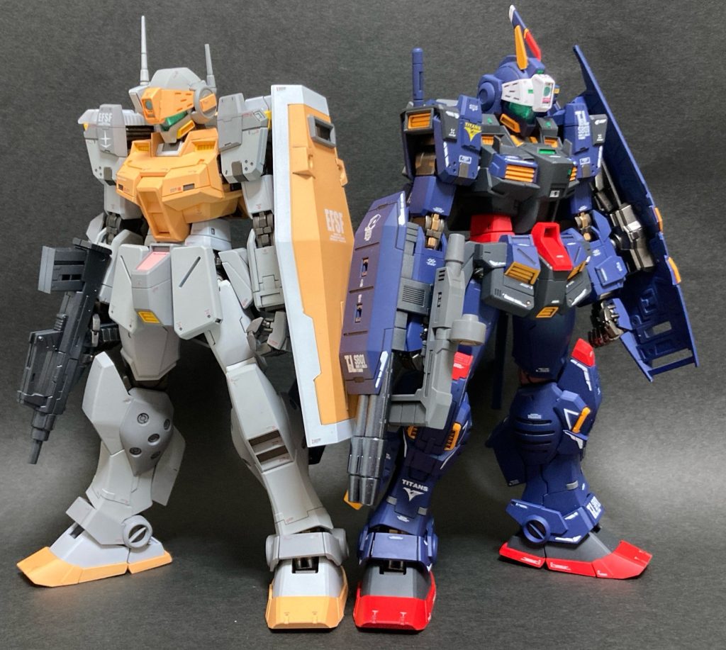 ティターンズカラーのジムタービュレンスと平行作成しています(こちらとは違い彩度高めで派手です笑)