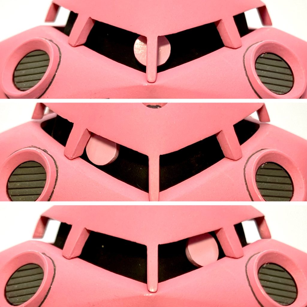 磁石接続でモノアイは3箇所から自由に付け替えられる様にしました。