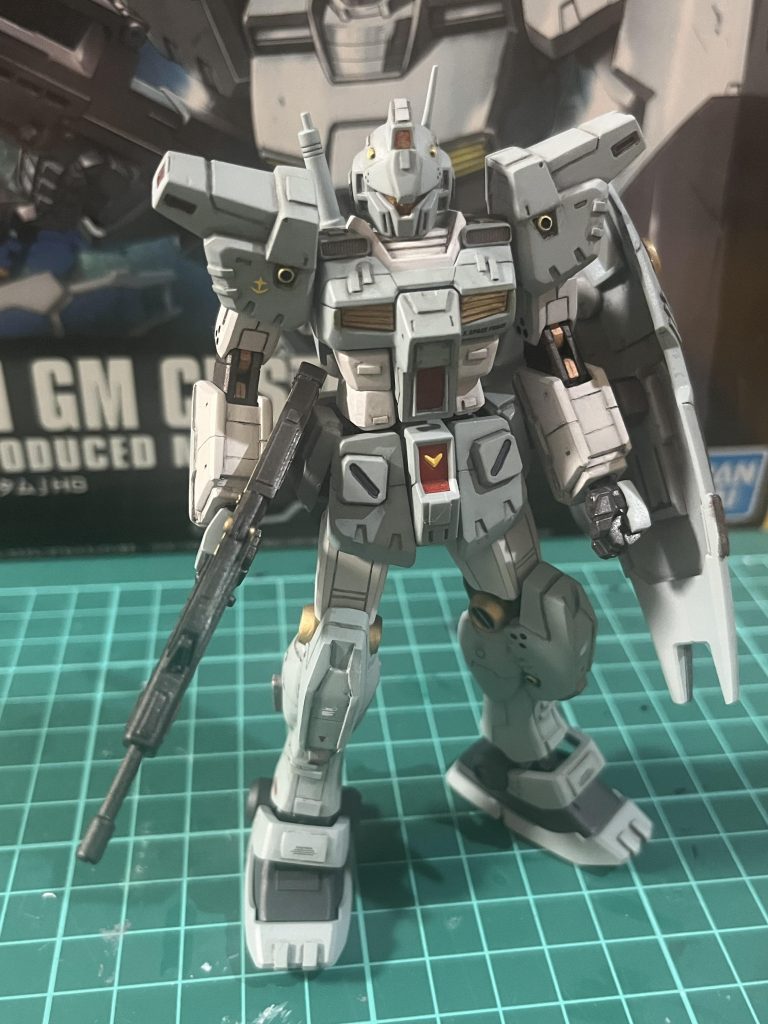 正面から。首のパーツも伸びたので、顎も少し引けるようになりました。