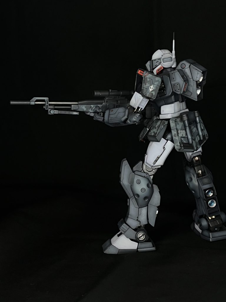 ジムスナイパーiiはライフルを構えるとより格好良く見えます😀