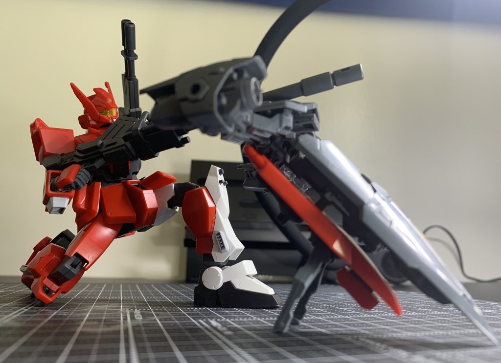 ジムRR改 重装型_インパクトアクトナックル装備[:CHI]／ジムRR改 空戦型_レイジングブースター装備[:TEN]は、別reportで投稿予定してます。　観覧して頂き、ありがとうございました🙇