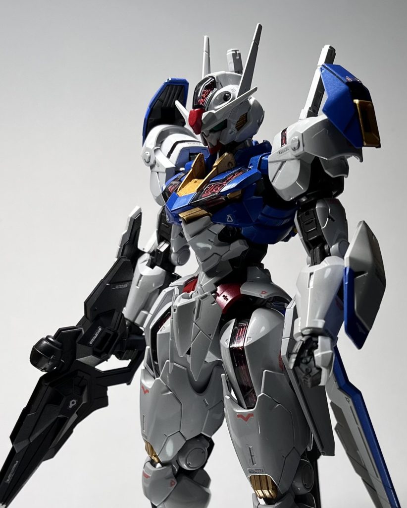 FM 1/100 ガンダムエアリアル　チタニウムフィニッシュ風？–3枚目/制作者：ちあさプラ