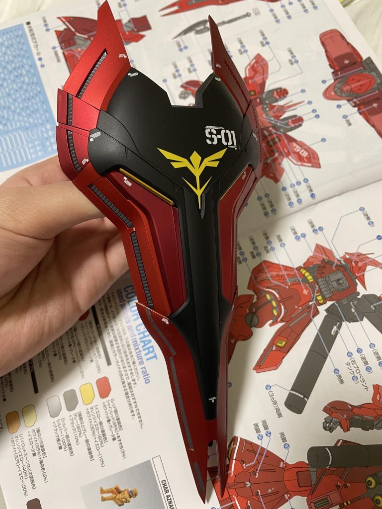 HGサザビー用のエンブレムデカールを使用しています。